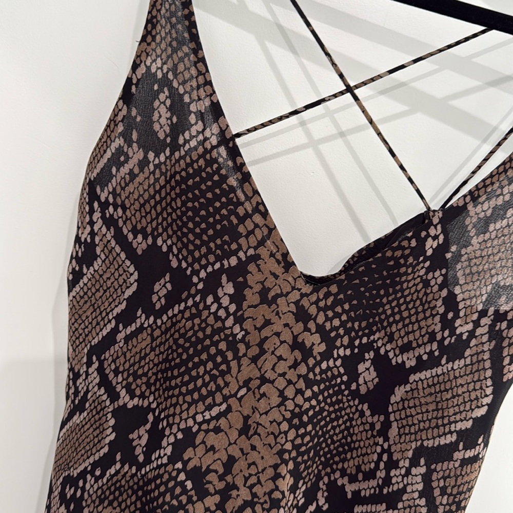 Zara snake print camisole XS